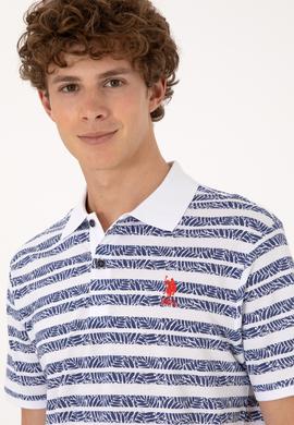 Erkek Regular Fit Polo Yaka Açık Lacivert Tişört - 50299671016