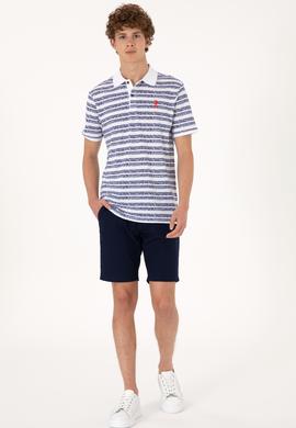 Erkek Regular Fit Polo Yaka Açık Lacivert Tişört - 50299671016