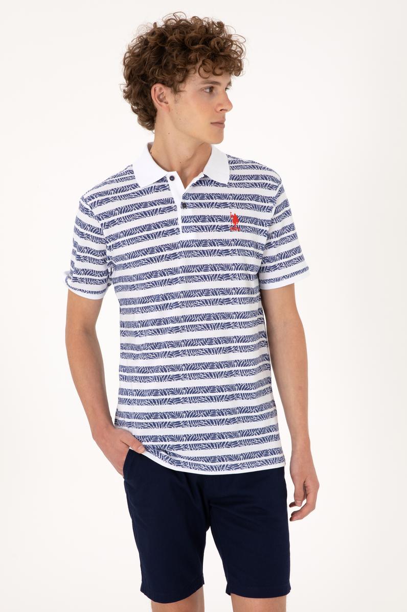 Erkek Regular Fit Polo Yaka Açık Lacivert Tişört