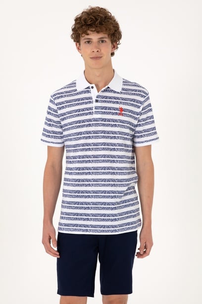 Erkek Regular Fit Polo Yaka Açık Lacivert Tişört