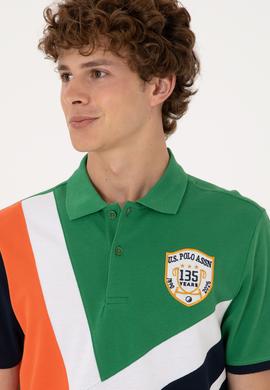 Erkek Regular Fit Polo Yaka Yeşil Tişört - 50300164046