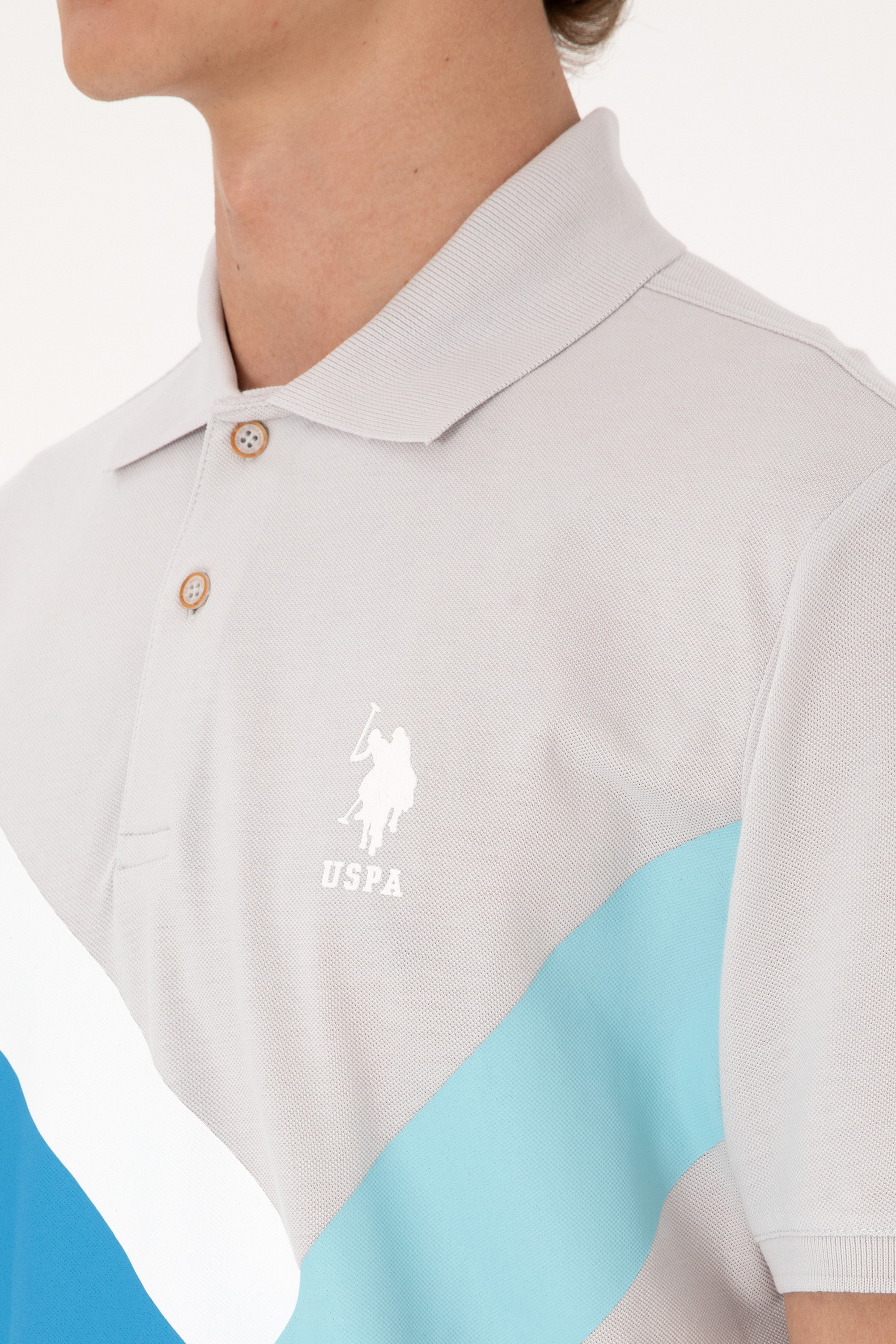 Erkek Regular Fit Polo Yaka Turkuaz Tişört