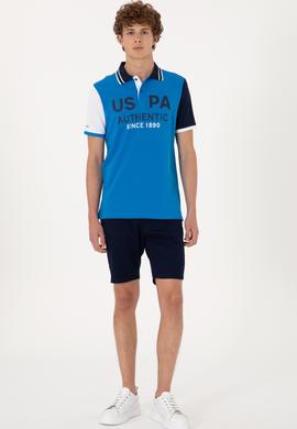 Erkek Regular Fit Polo Yaka Kobalt Mavi Tişört - 50299803026