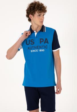 Erkek Regular Fit Polo Yaka Kobalt Mavi Tişört - 50299803026