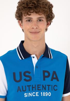 Erkek Regular Fit Polo Yaka Kobalt Mavi Tişört - 50299803026