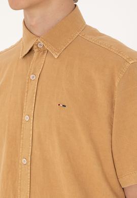 Erkek Camel Kısa Kollu Gömlek - 50304955008