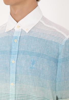 Erkek Mint Uzun Kollu Gömlek - 50300007019