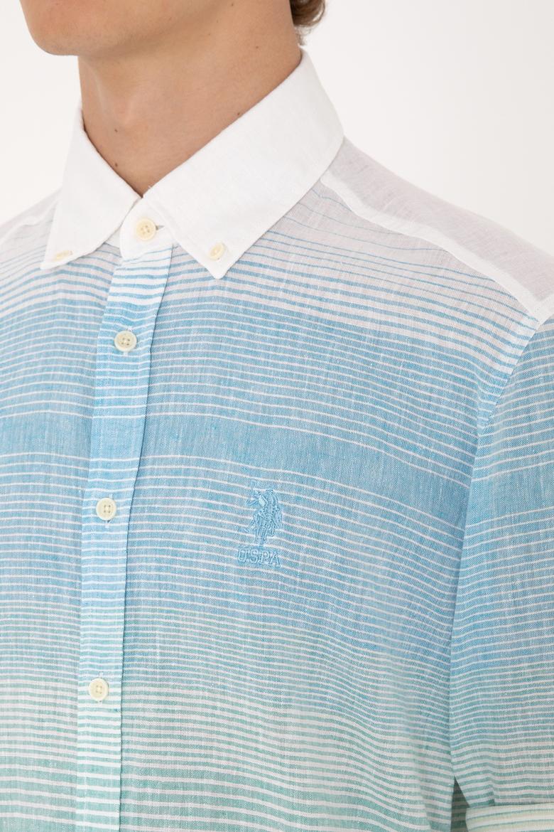 Erkek Mint Uzun Kollu Gömlek - 50300007019