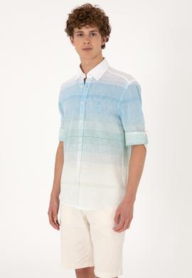 Erkek Mint Uzun Kollu Gömlek - 50300007019