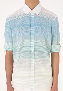 Erkek Mint Uzun Kollu Gömlek - 50300007019