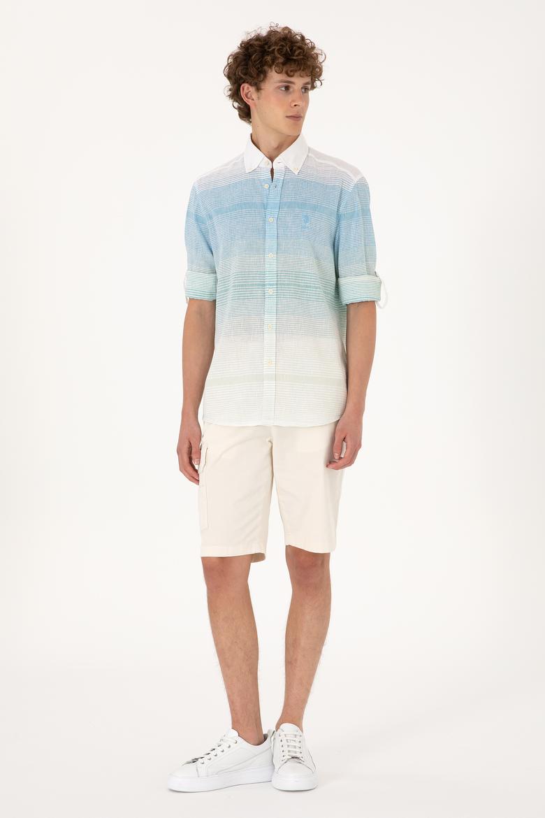 Erkek Mint Uzun Kollu Gömlek - 50300007019