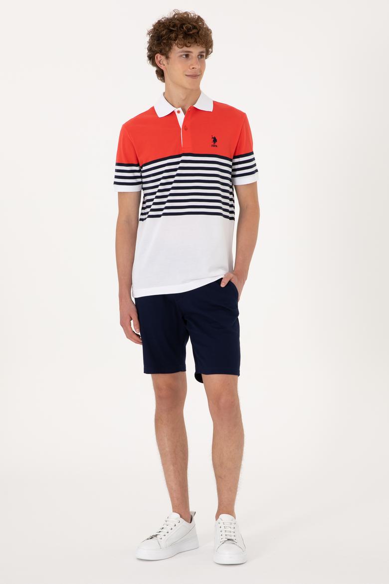 Erkek Regular Fit Polo Yaka Kırmızı Tişört - 50300063007