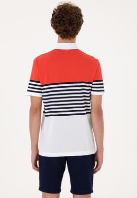 Erkek Regular Fit Polo Yaka Kırmızı Tişört - 50300063007