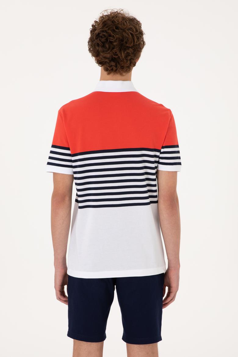 Erkek Regular Fit Polo Yaka Kırmızı Tişört - 50300063007