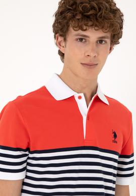 Erkek Regular Fit Polo Yaka Kırmızı Tişört - 50300063007