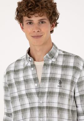 Erkek Yeşil Uzun Kollu Gömlek - 50301779009