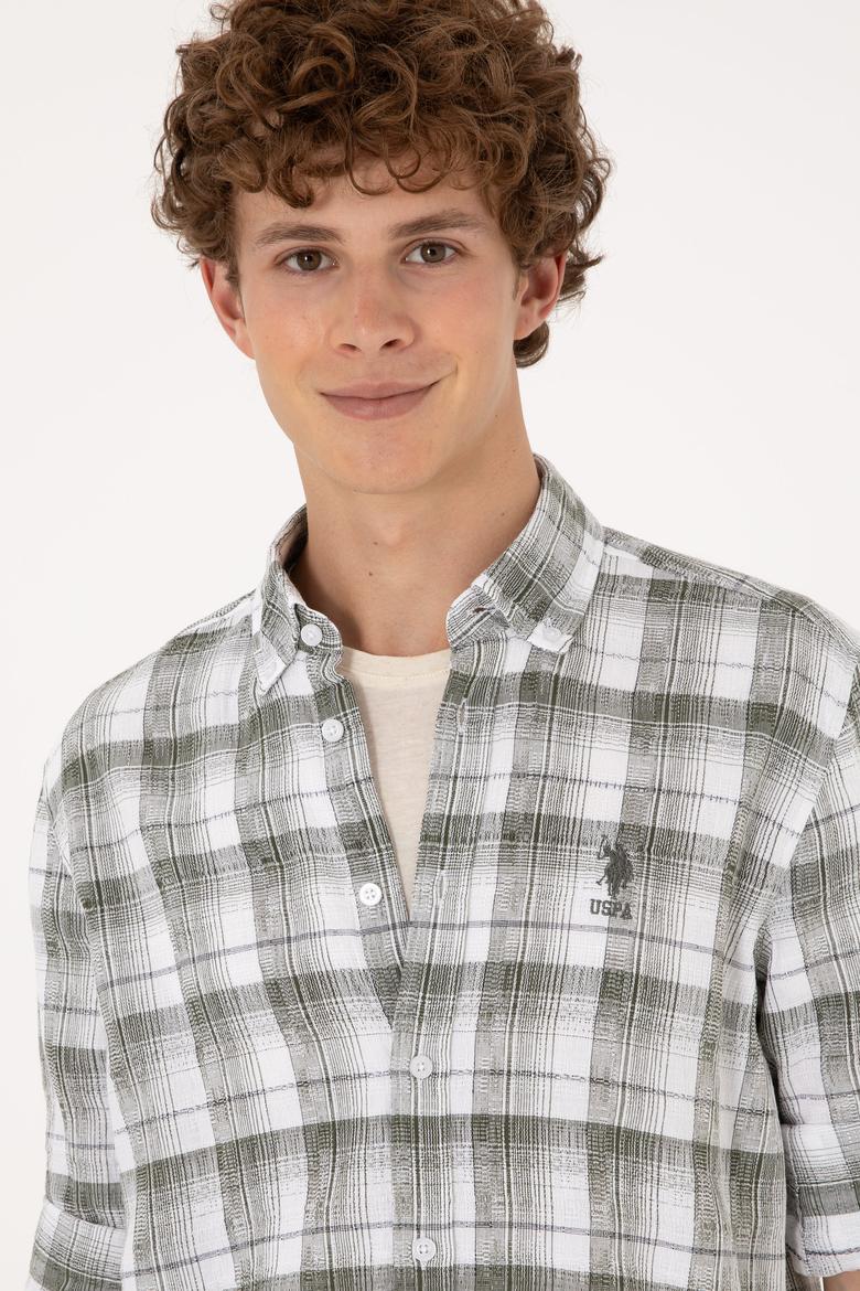 Erkek Yeşil Uzun Kollu Gömlek - 50301779009