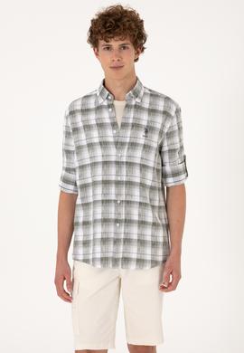 Erkek Yeşil Uzun Kollu Gömlek - 50301779009