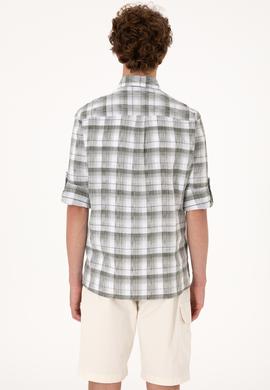 Erkek Yeşil Uzun Kollu Gömlek - 50301779009