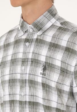 Erkek Yeşil Uzun Kollu Gömlek - 50301779009