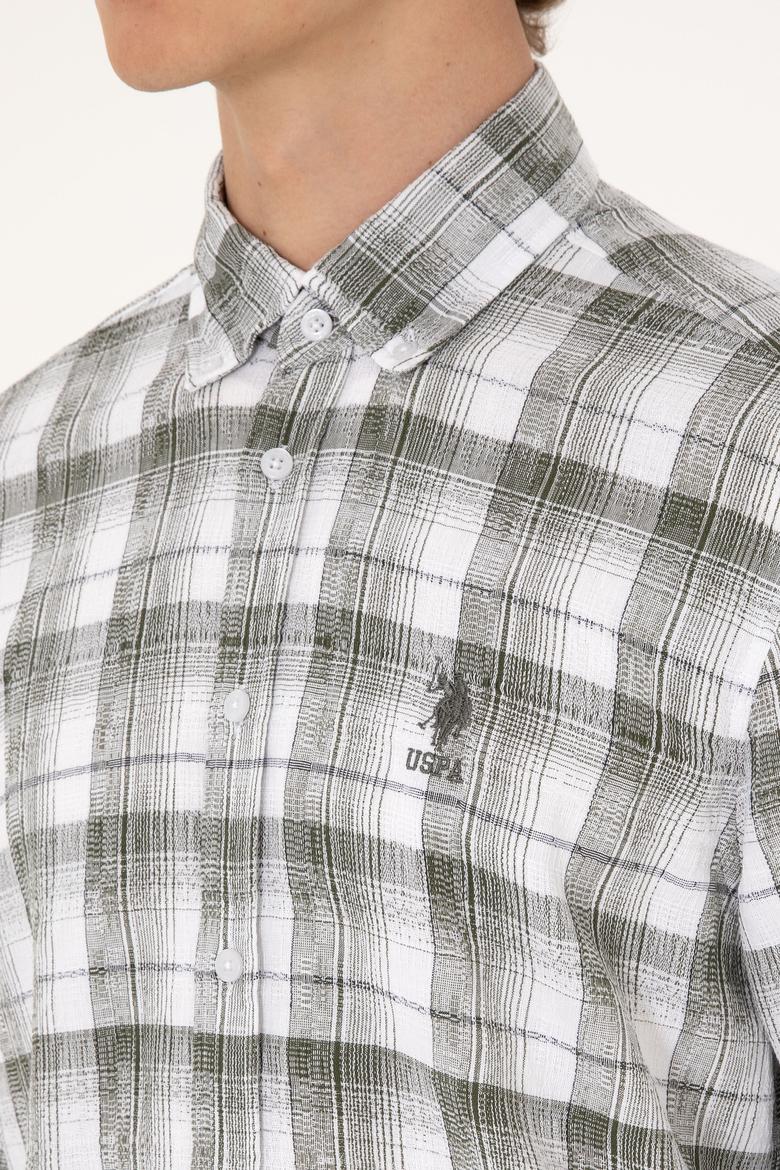 Erkek Yeşil Uzun Kollu Gömlek - 50301779009