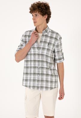 Erkek Yeşil Uzun Kollu Gömlek - 50301779009