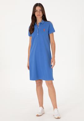 Kadın İndigo Örme Elbise - 50300881029