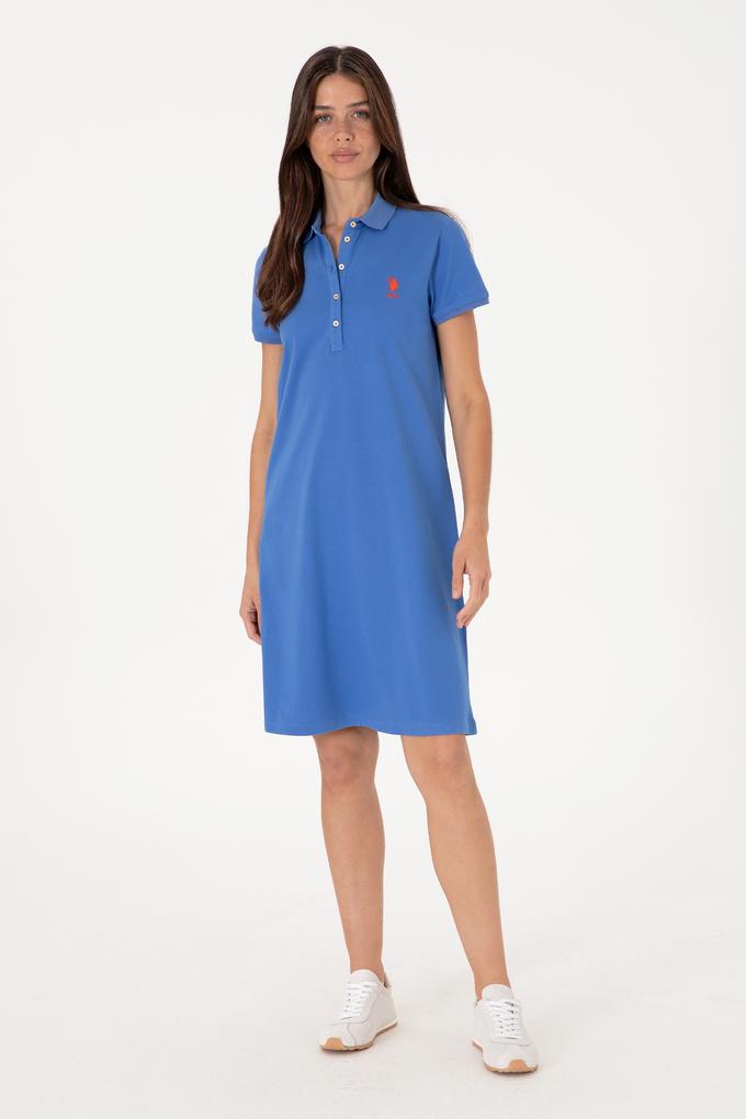 Kadın İndigo Örme Elbise