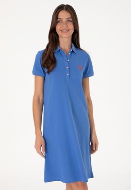 Kadın İndigo Örme Elbise - 50300881029