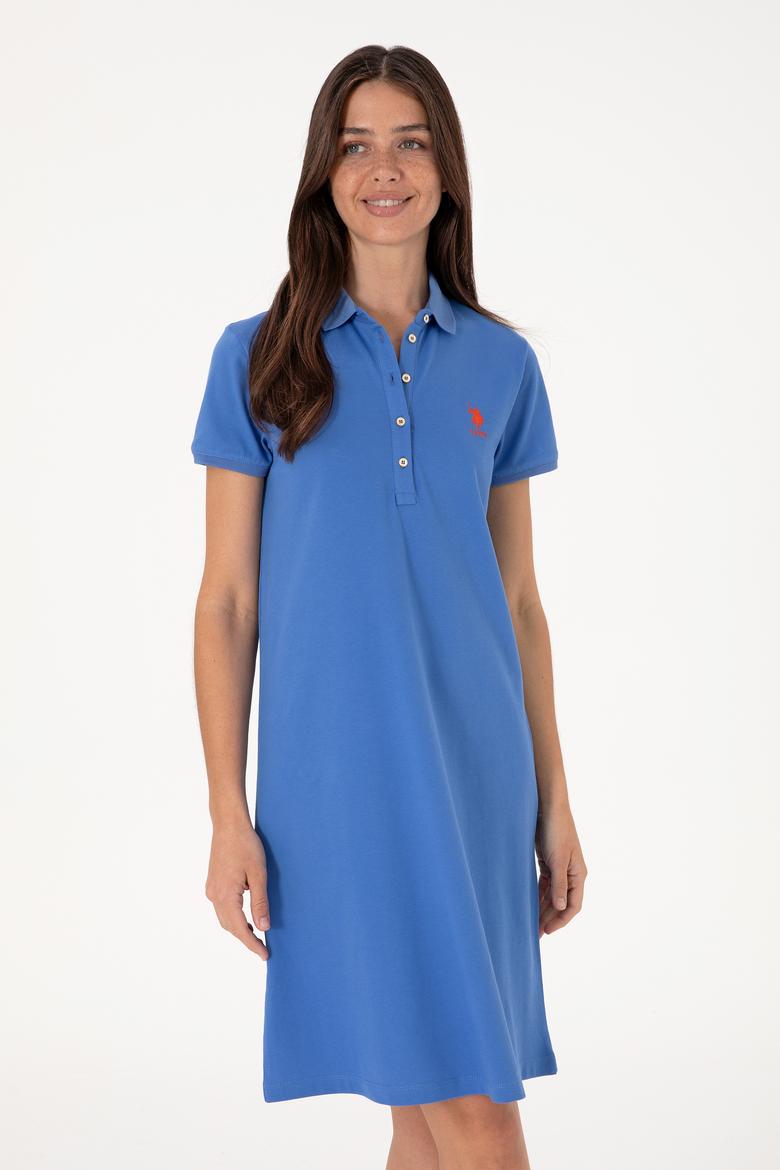 Kadın İndigo Örme Elbise - 50300881029