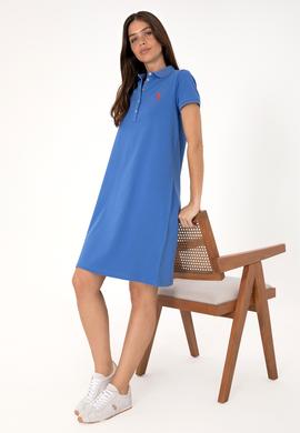 Kadın İndigo Örme Elbise - 50300881029