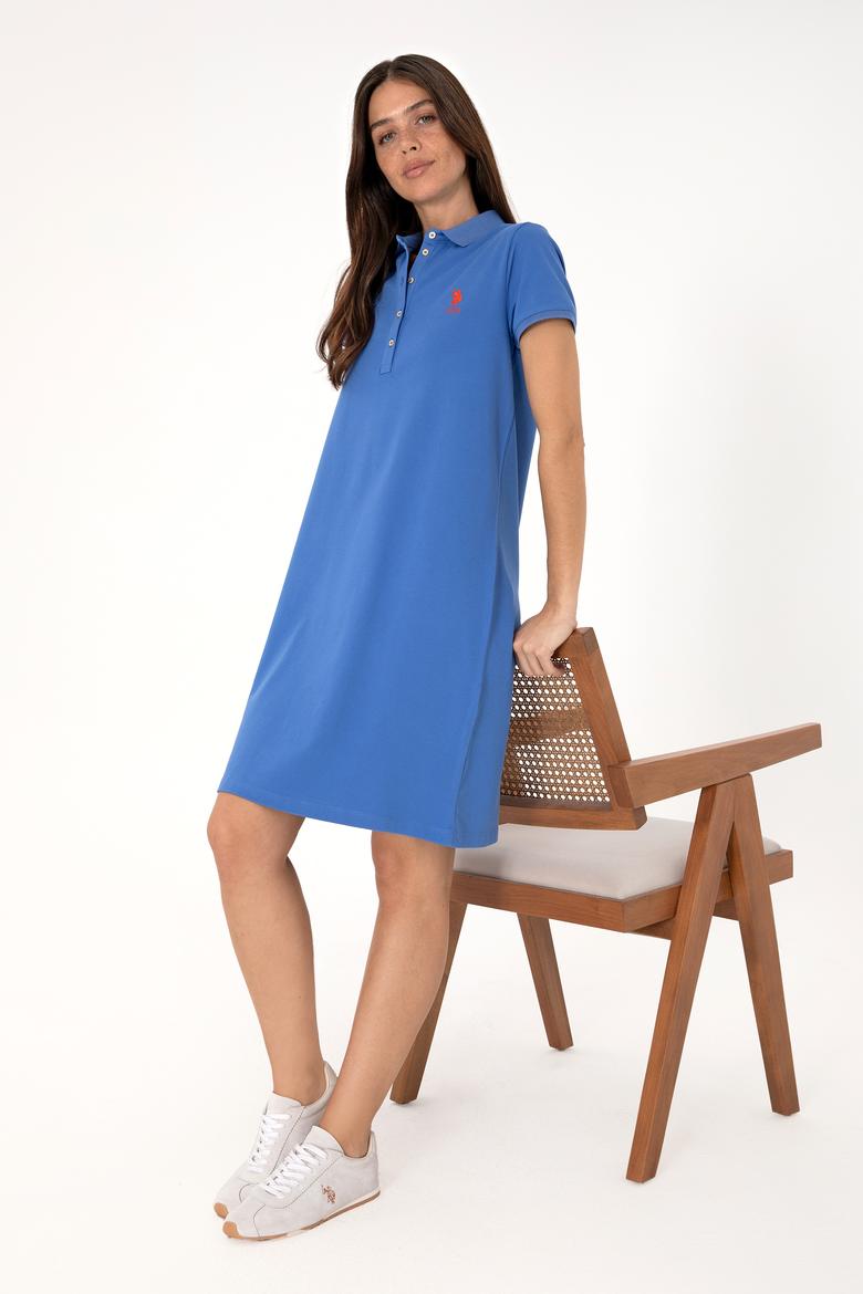 Kadın İndigo Örme Elbise - 50300881029