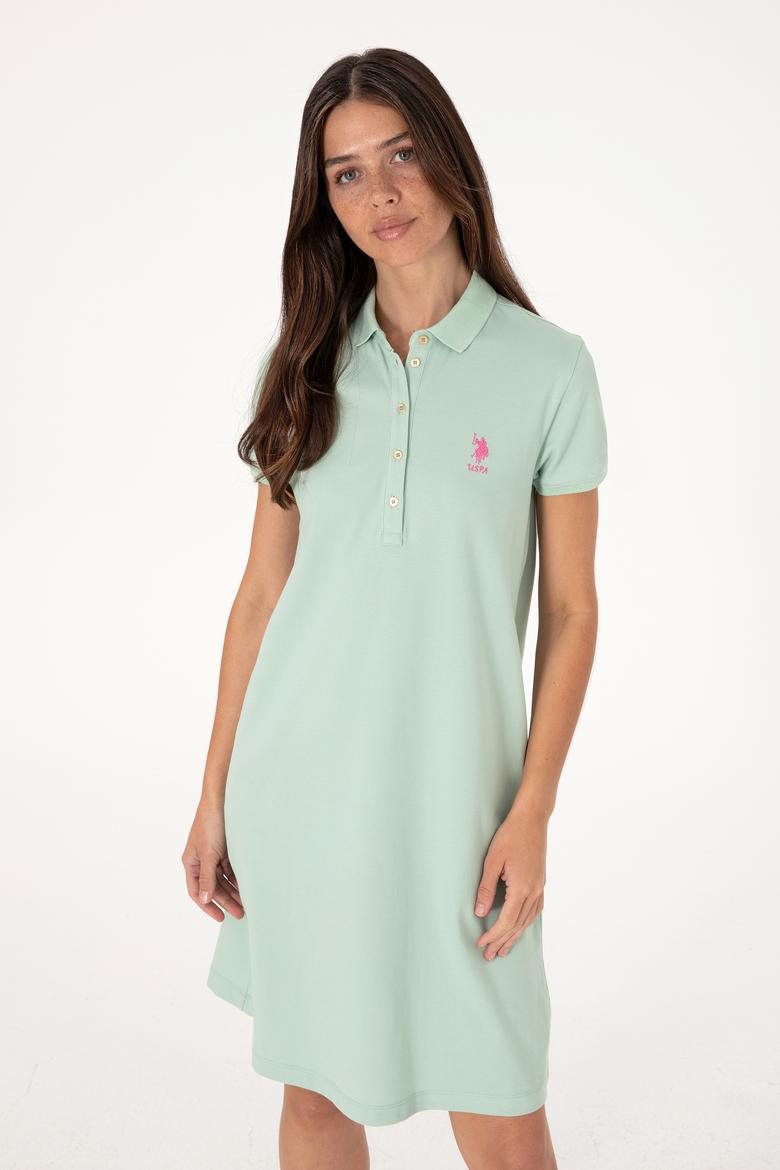 Kadın Su Yeşili Örme Elbise - 50300881069