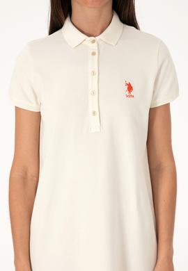 Kadın Krem Polo Yaka Mini Boy Örme Elbise - 50300881037