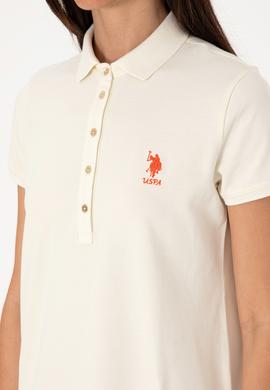 Kadın Krem Polo Yaka Mini Boy Örme Elbise - 50300881037