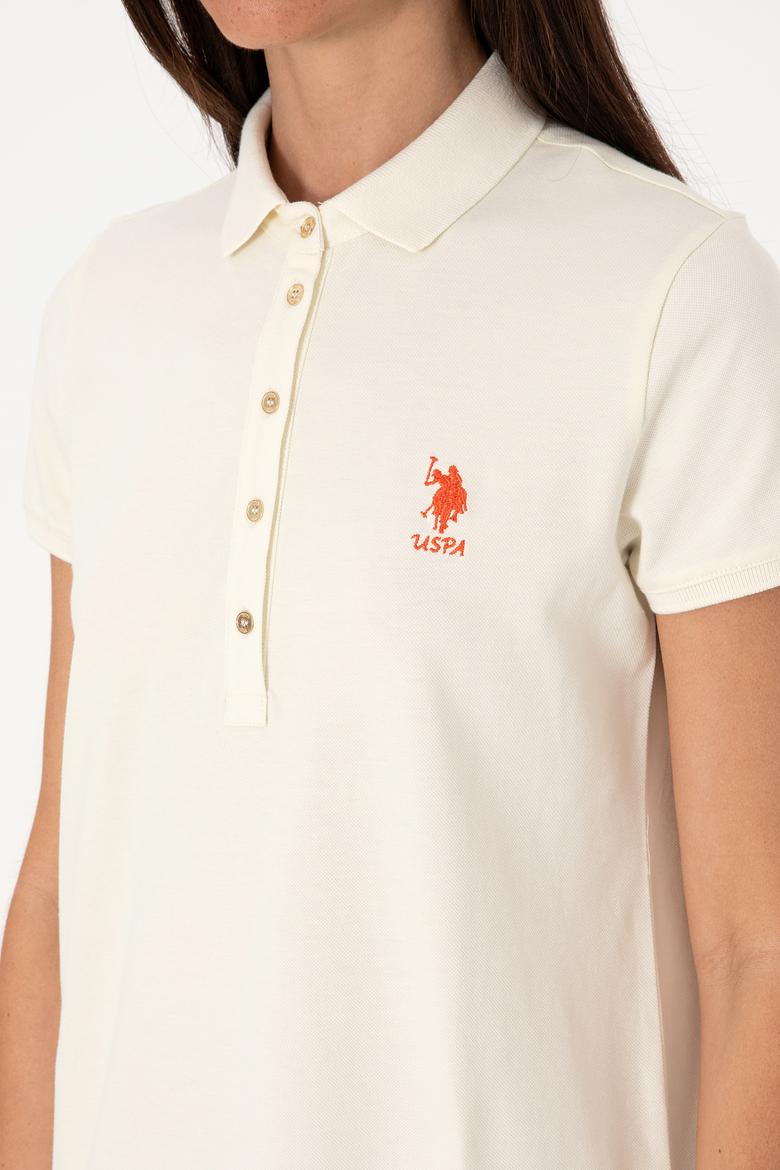 Kadın Krem Polo Yaka Mini Boy Örme Elbise - 50300881037