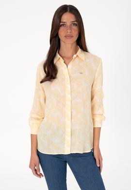 Kadın Sarı Uzun Kollu Gömlek - 50306414011