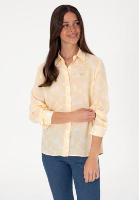Kadın Sarı Uzun Kollu Gömlek - 50306414011
