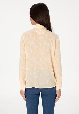 Kadın Sarı Uzun Kollu Gömlek - 50306414011