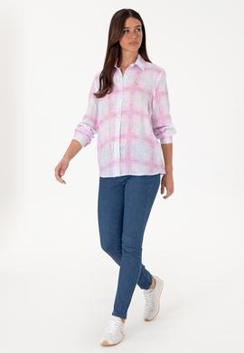 Kadın Mor Uzun Kollu Gömlek - 50306445006