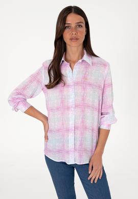 Kadın Mor Uzun Kollu Gömlek - 50306445006