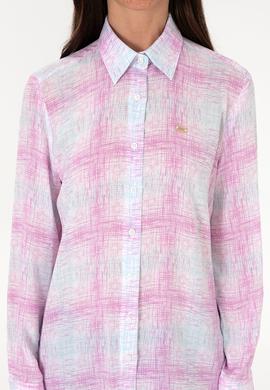 Kadın Mor Uzun Kollu Gömlek - 50306445006