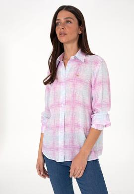 Kadın Mor Uzun Kollu Gömlek - 50306445006