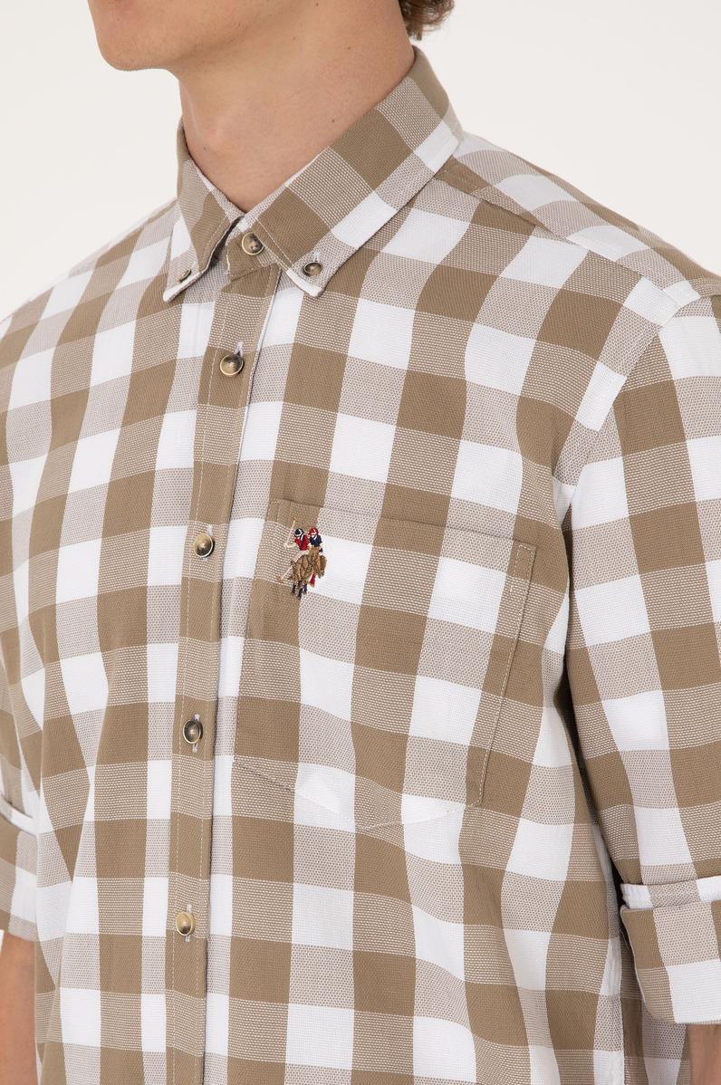 Erkek Vizon Uzun Kollu Gömlek