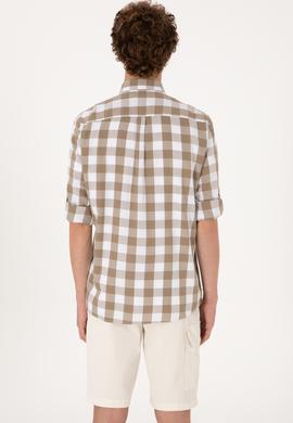 Erkek Vizon Uzun Kollu Gömlek - 50299603018