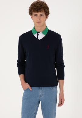 Erkek Lacivert Basic Kazak - 50288881005