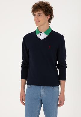 Erkek Lacivert Basic Kazak - 50288881005