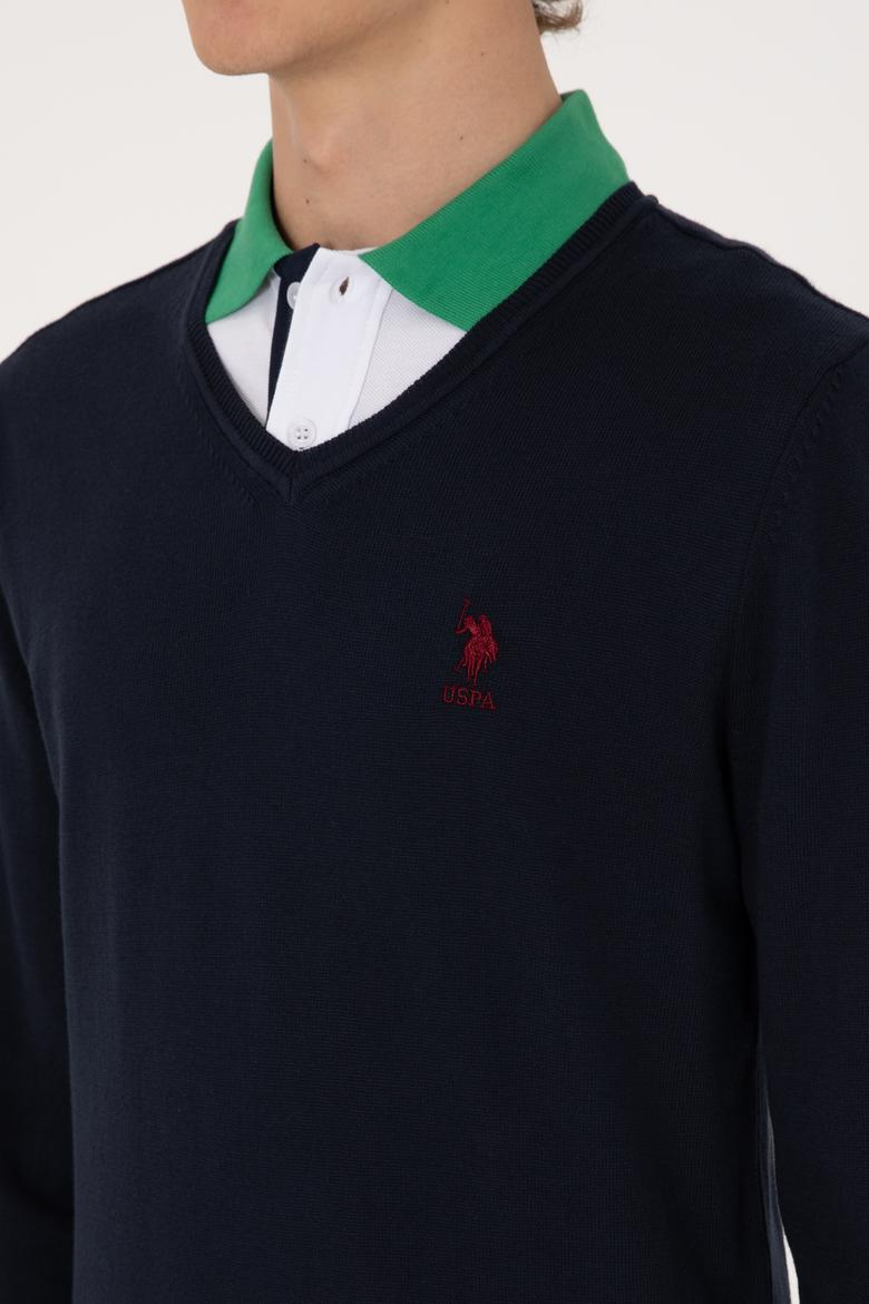 Erkek Lacivert Basic Kazak - 50288881005