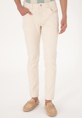 Erkek Ekru Slim Fit Jean Pantolon - 50304387037