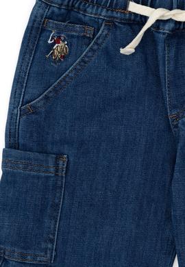 Erkek Çocuk Mavi Jean Şort - 50304264001